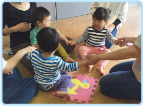 ふれあい、友達、先生、資格、リトミック